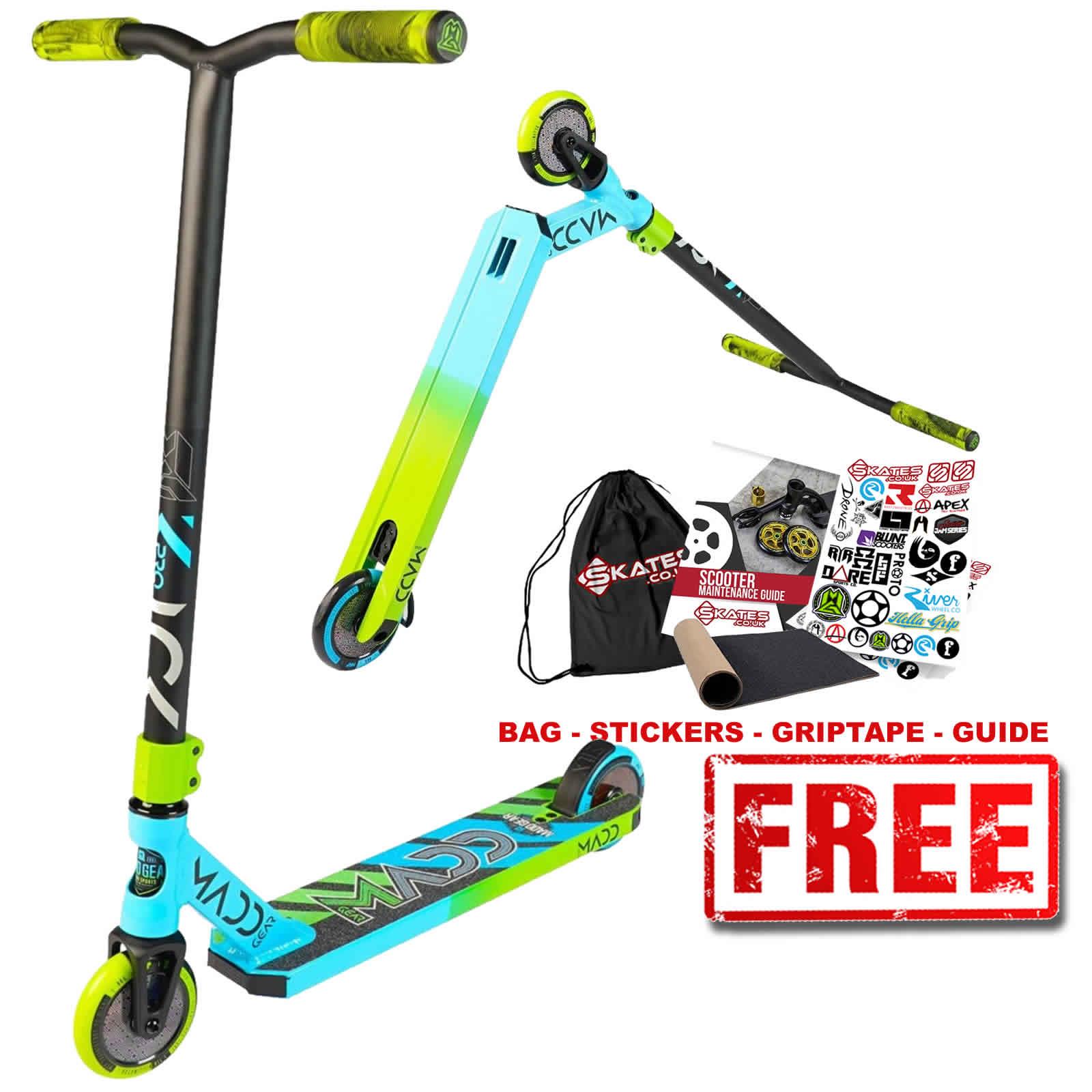 Madd Gear MGP Kick Pro V5 Childrens IHC Stunt Scooter Blue / Lime eBay