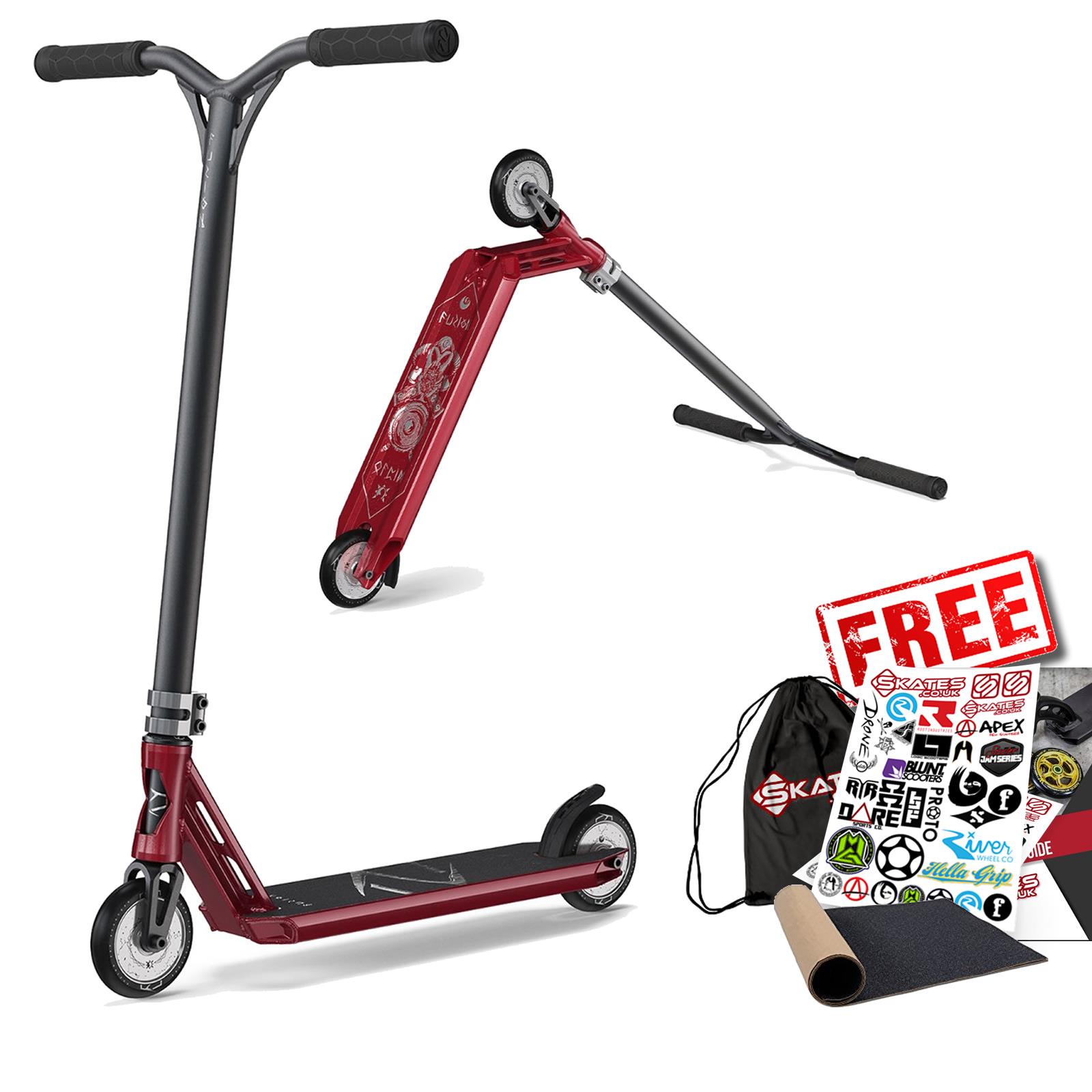 Fuzion Z350 2021 Complete Pro Childrens Stunt Scooter - Burgundy Red | eBay