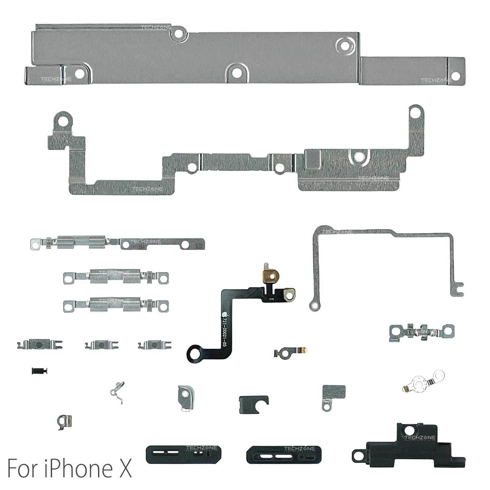 Metal Shields Brackets Holding Plate Covers & Screws for iPhone X XS