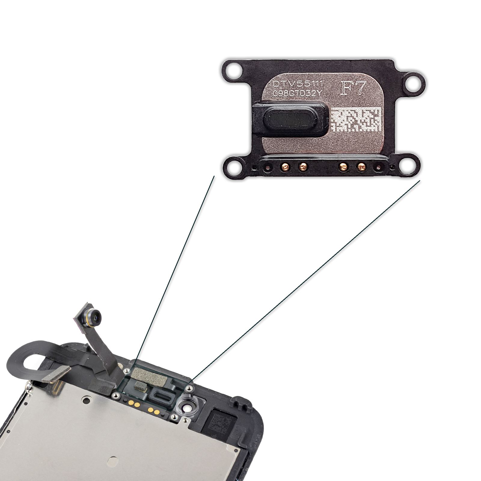 Interno altavoz auricular ear speaker para iPhone 7 4.7/"