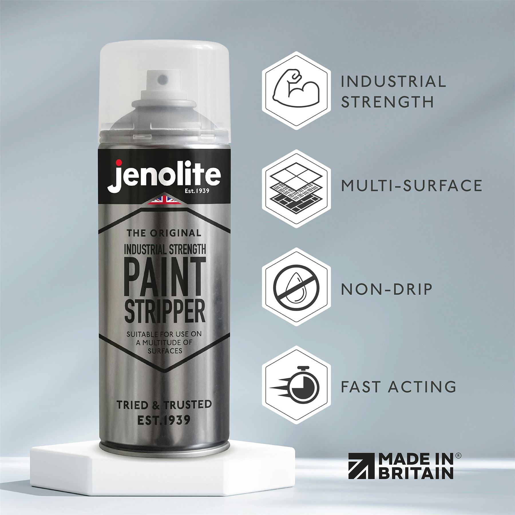 Jenolite Industrial Strength Paint Stripper & Remover Spray - 400ml - Picture 9 of 21