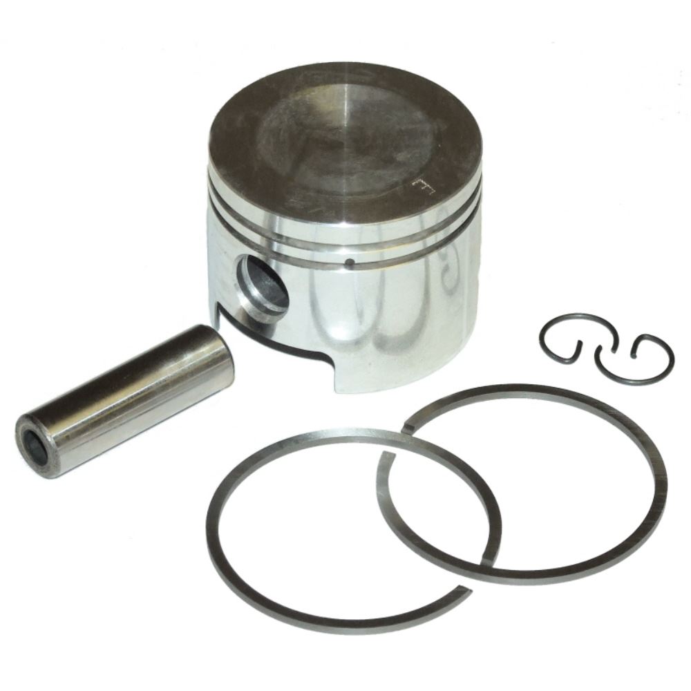 Piston Assembly With Rings, Gudgeon Pin & Clips Fits Kawasaki TH48