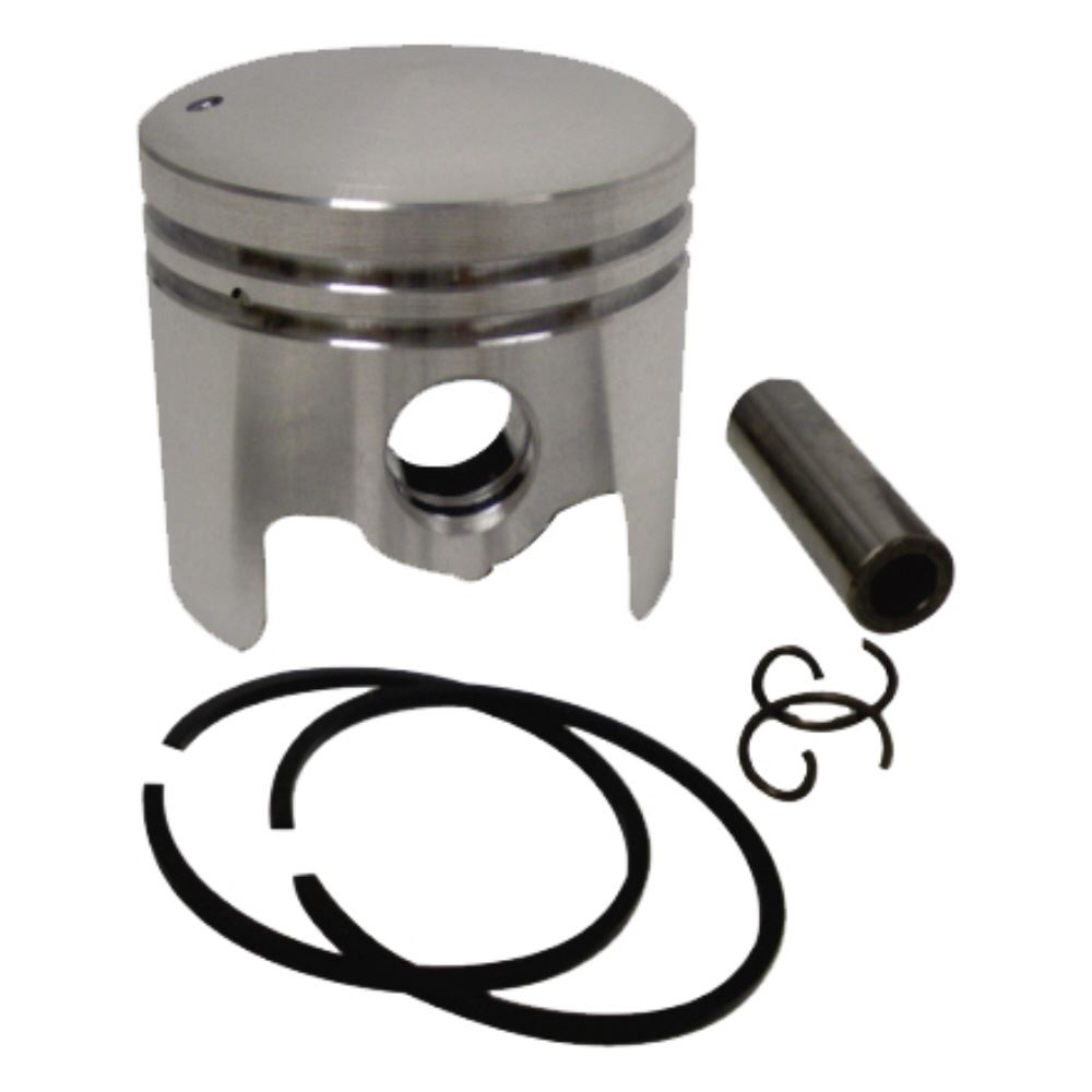 Piston Assembly With Rings, Gudgeon Pin & Clips Fits Kawasaki TH48