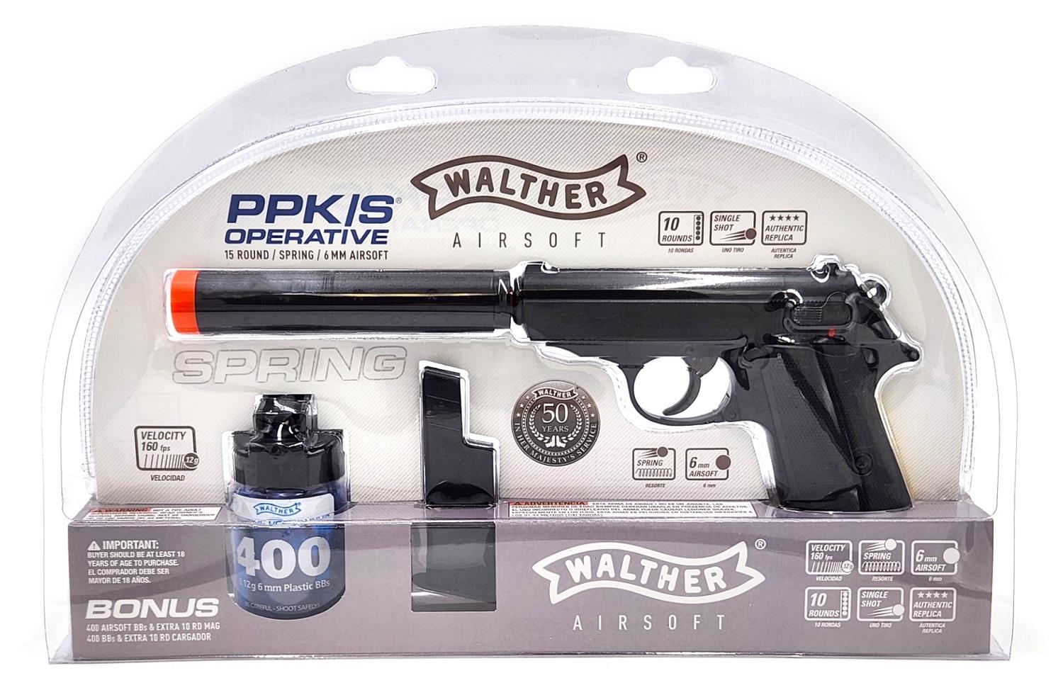 KSC MK23 & Walther PPK/S & おまけ New Umarex Walther PPK/S Operative Kit Airsoft Spring Pistol w