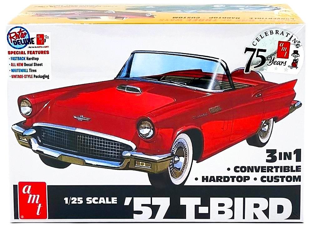 REVELL 1/18 THUNDERBIRD レッド 1:18 REVELL 1955 THUNDERBIRD RED ON RED JUNK YARD PARTS CAR