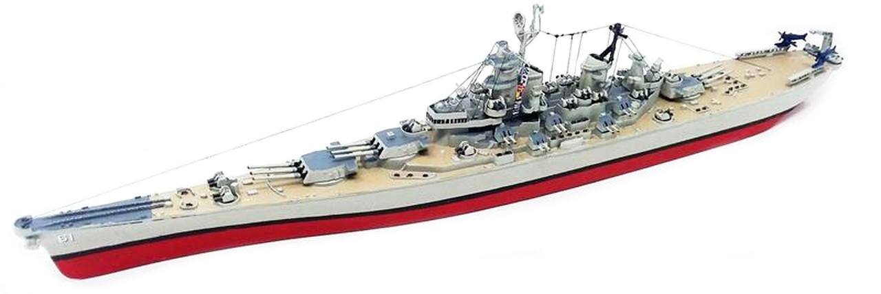 New Atlantis 1 535 USS Iowa BB 61 World War II Battleship Plastic Model 