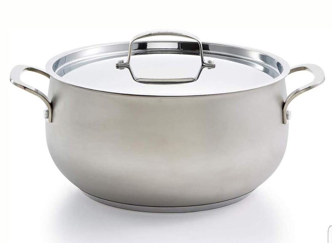 New Belgique 7.5 Qt. Stainless Steel Sand Blasted Dutch Oven, 25134682