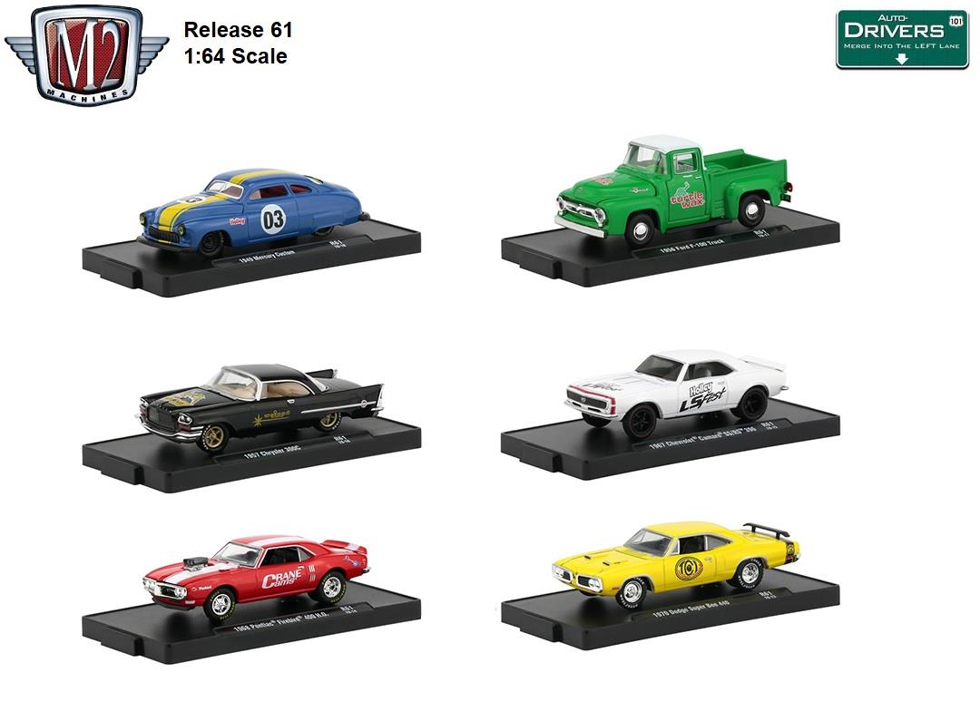 Diecast Cars 1:64 Scale New M2 Machines Auto Drivers Release 60 Diecast Cars 1:64 Scale New M2 Machines Auto Drivers Release 60