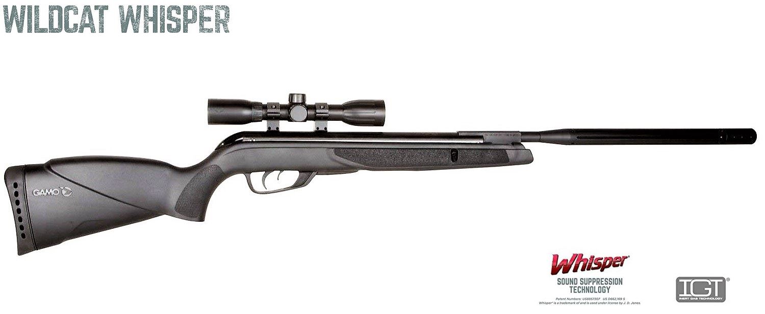 Gamo Wildcat Whisper .177 Caliber Hunting Air Rifle With Scope