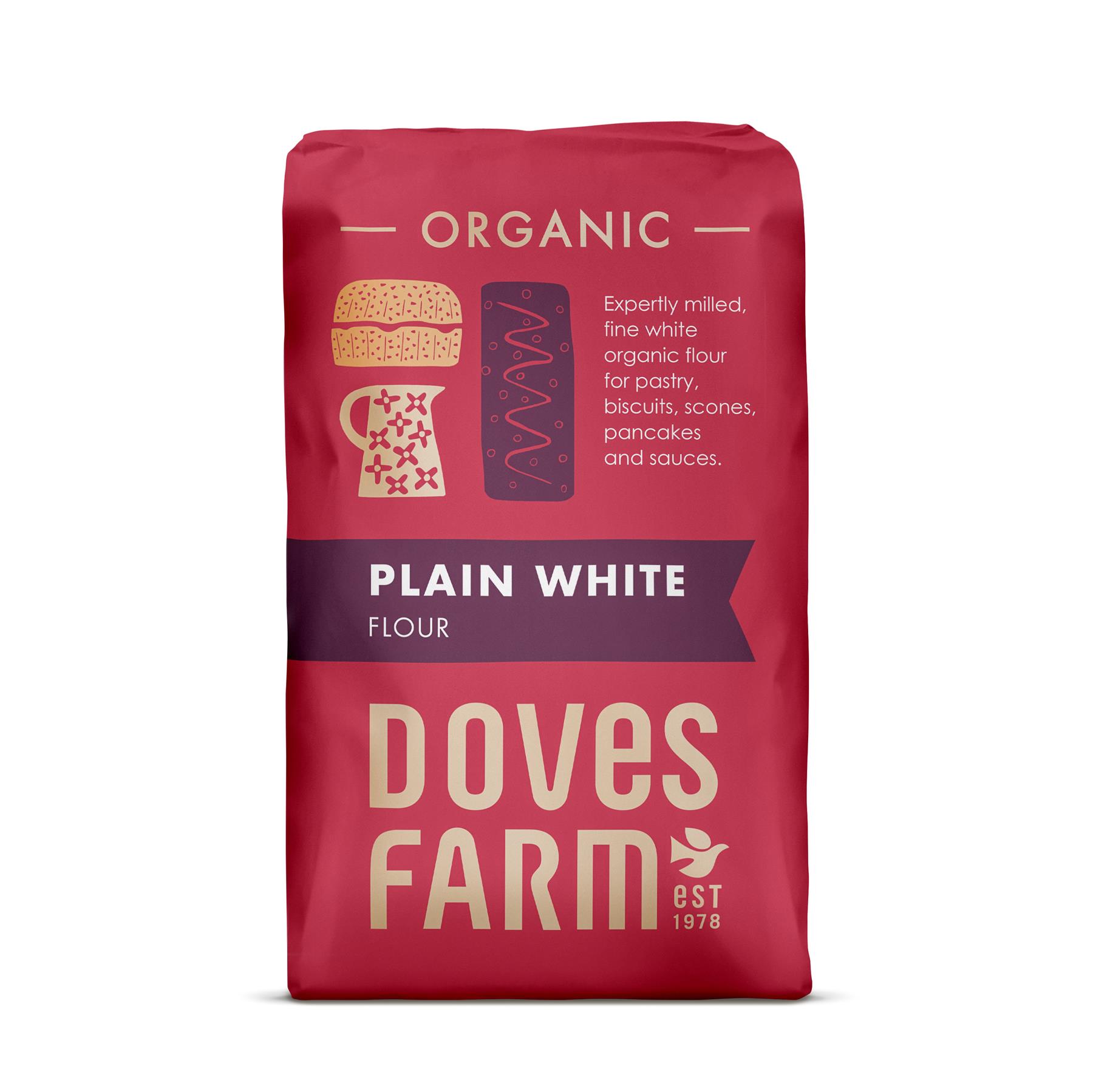 Doves Farm Organic Flour 1kg - 12 Types Available - Choose Your Favorite - Picture 7 of 15