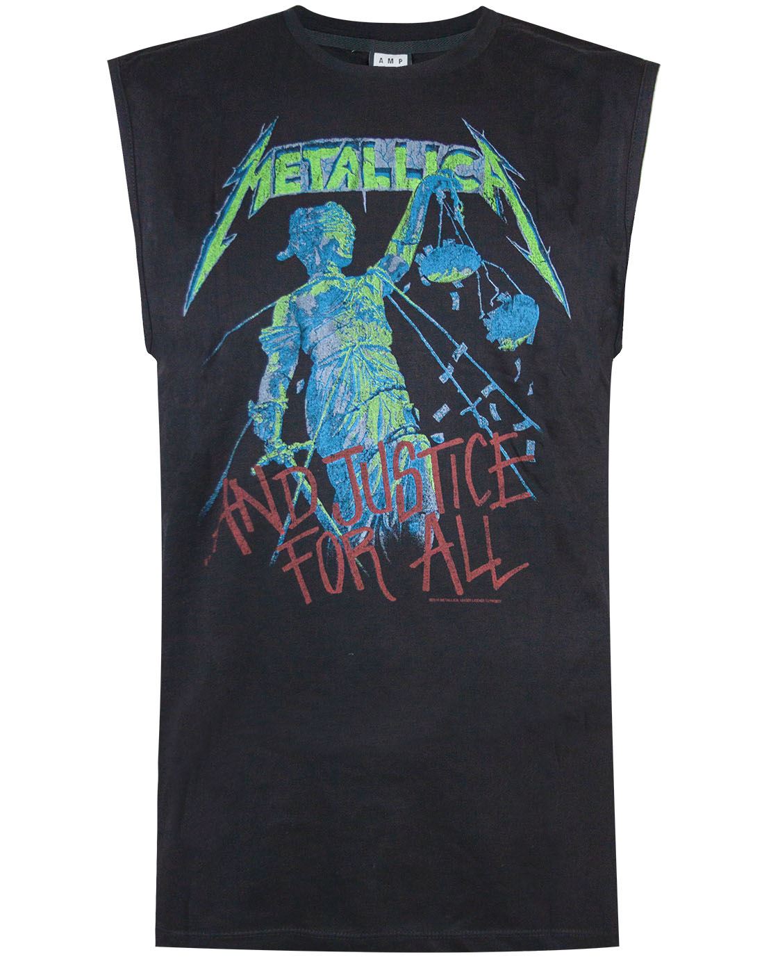 OFFICIAL! Metallica /'And Justice For All/' T-Shirt Black Amplified Clothing