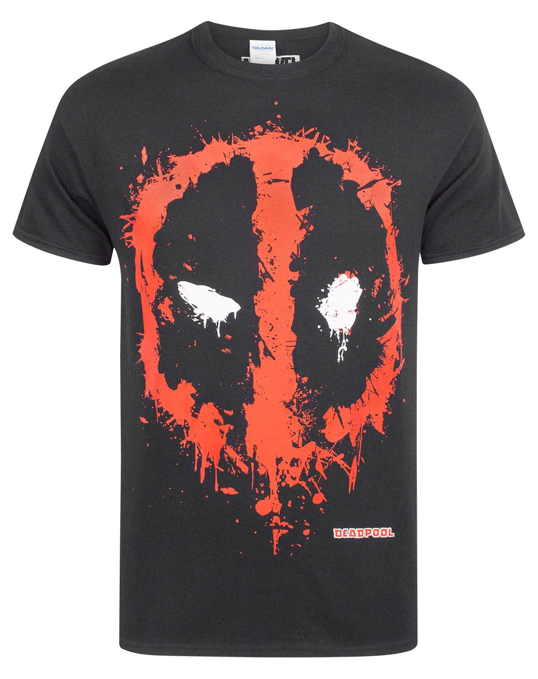 Deadpool Camiseta Hombre Mercenary Marvel Cotton Black