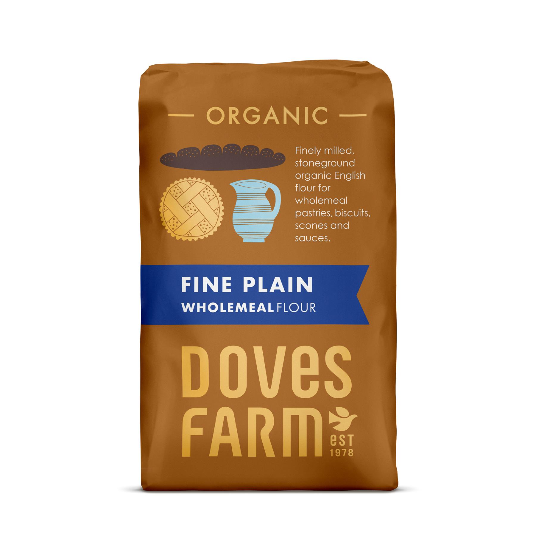 Doves Farm Organic Flour 1kg - 12 Types Available - Choose Your Favorite - Picture 8 of 15