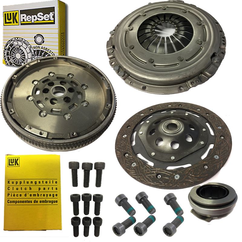 NEW CLUTCH AND LUK DUAL MASS FLYWHEEL, BOLTS FOR SKODA OCTAVIA HATCHBACK 1.9 TDI 8944819474909