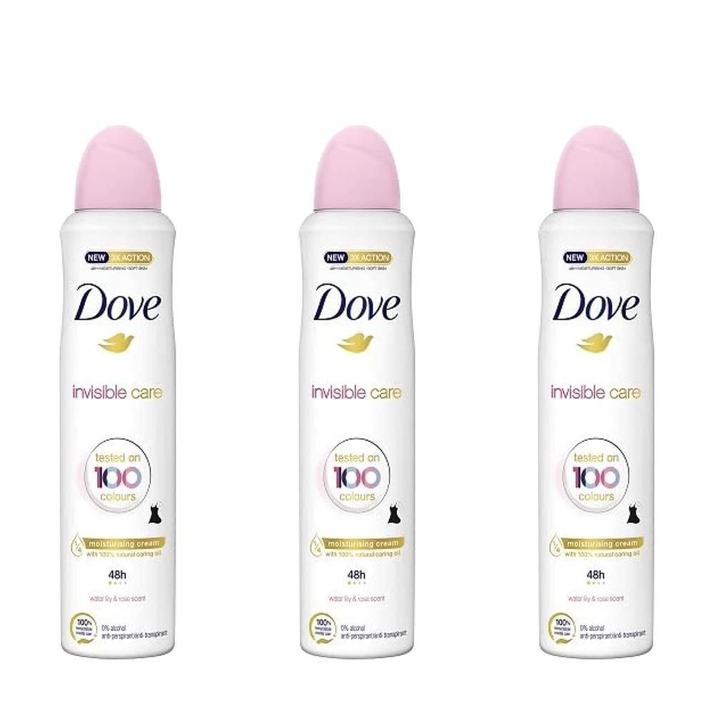 Dove Invisible Care Antiperspirant Deodorant Spray 250ml - Pack of 6 - Image 3