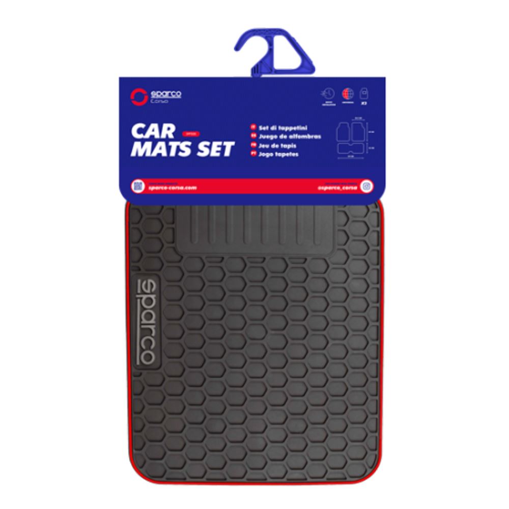 Rubber Car Mats To Fit Infiniti Qx30 Sparco Heavy Duty Set of 4 - Picture 10 of 10