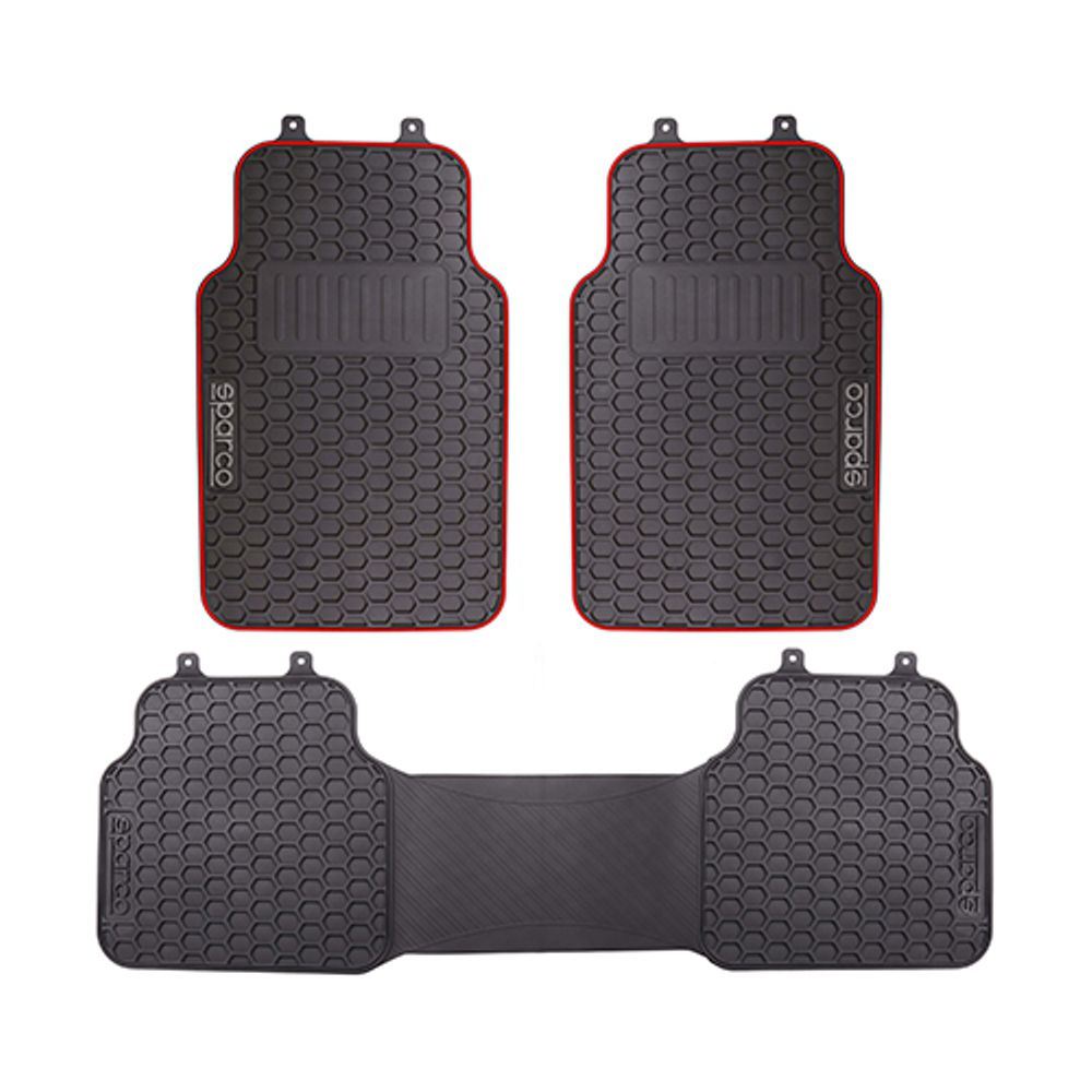 Rubber Car Mats To Fit Infiniti Qx30 Sparco Heavy Duty Set of 4 - Picture 8 of 10