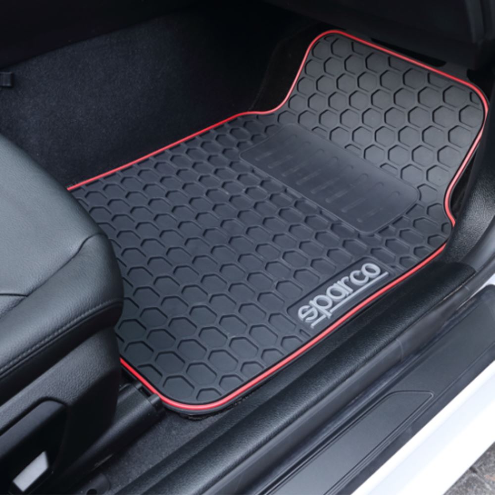 Rubber Car Mats To Fit Infiniti Qx30 Sparco Heavy Duty Set of 4 - Picture 9 of 10