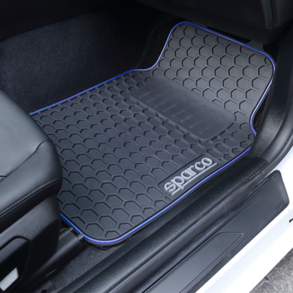 Rubber Car Mats To Fit Infiniti Qx30 Sparco Heavy Duty Set of 4 - Picture 4 of 10