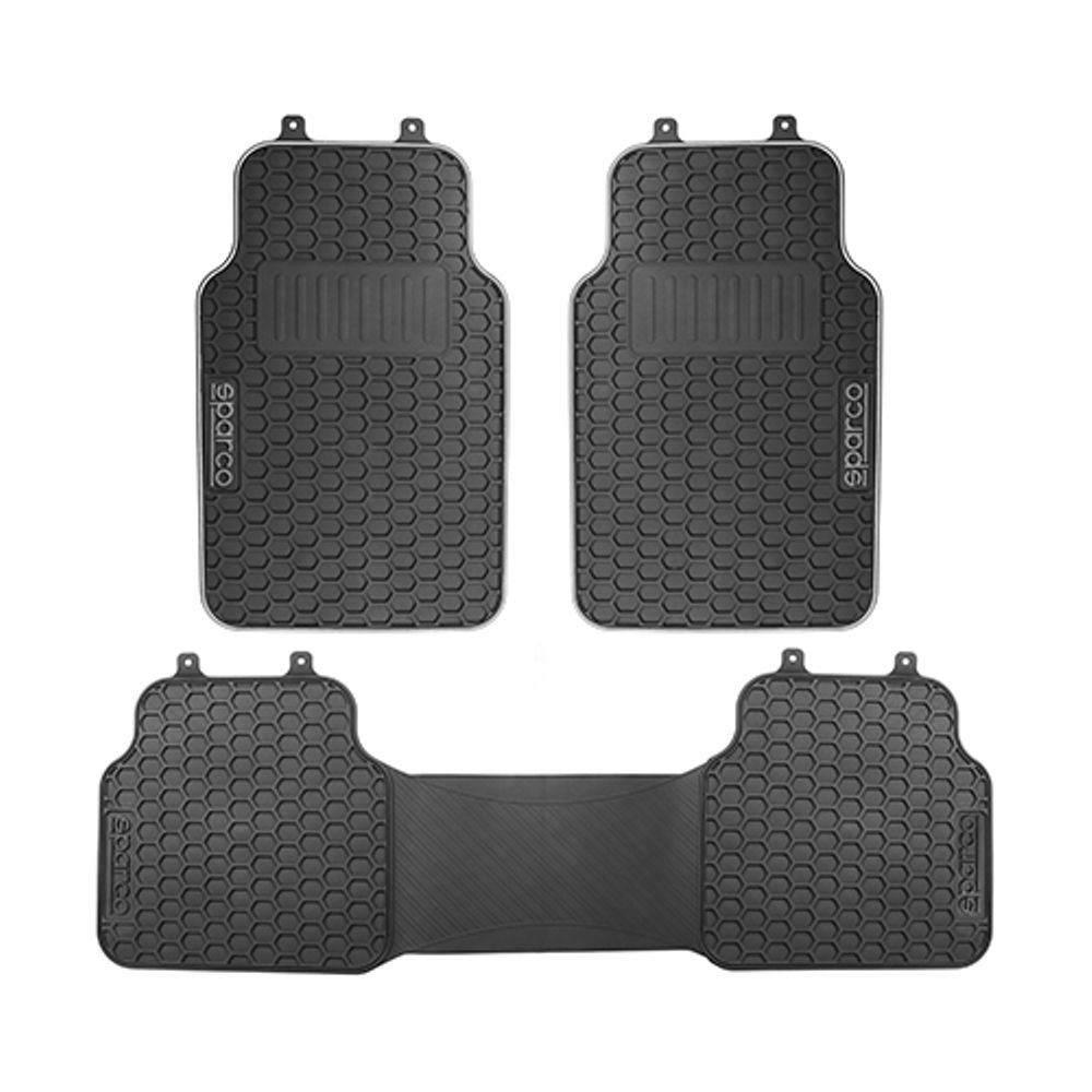 Rubber Car Mats To Fit Infiniti Qx30 Sparco Heavy Duty Set of 4 - Picture 5 of 10