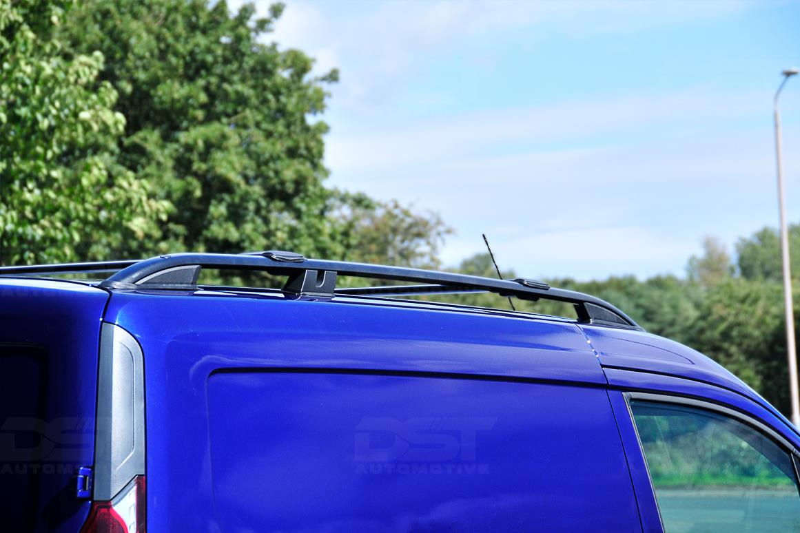 thumbnail image 2 of Carrywingbar Black Roof Side Rails And Crossbars Set For Ford Transit Connect LWB 2014-2023 – With T-Tracks, Lockable 2 of 2