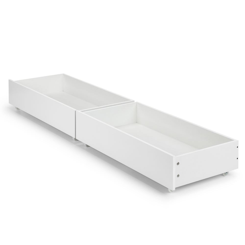 Manhattan Gloss White Underbed Storage Drawers Ebay