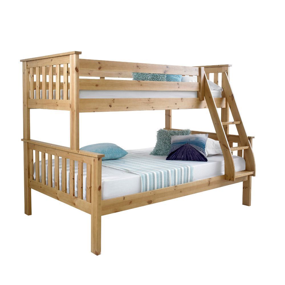 Atlantis Wood Triple Sleeper Bed 4ft Small Double Mattress and Colour