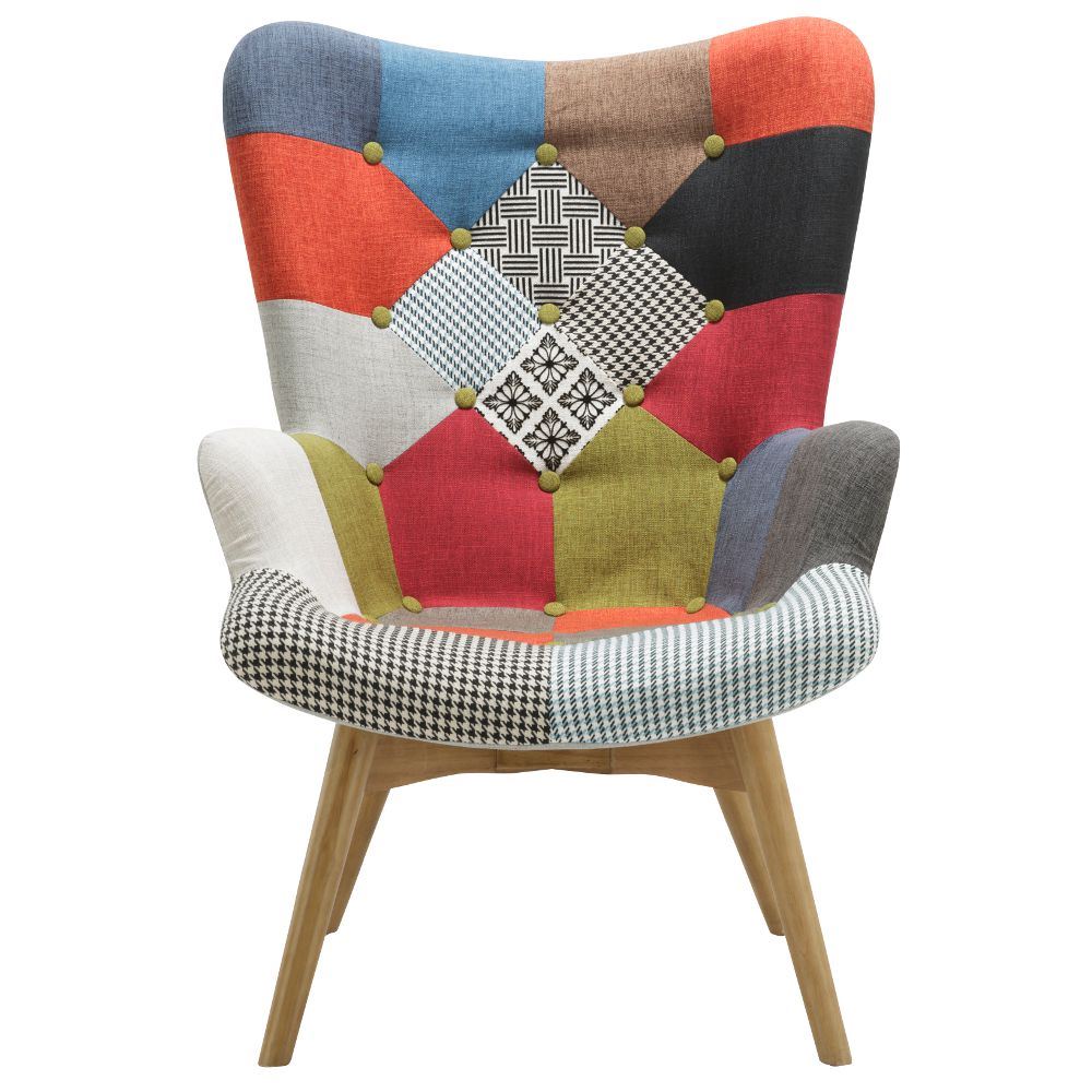 Sloane Vintage Upholstered Medium Sized Armchair Multi Coloured