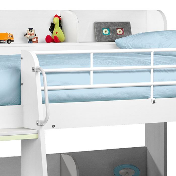 Happy Beds Domino Storage Wooden Bunk Bed Kids Modern Sleep Station