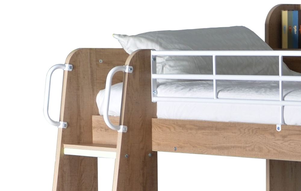 Happy Beds Domino Storage Wooden Bunk Bed Kids Modern Sleep Station