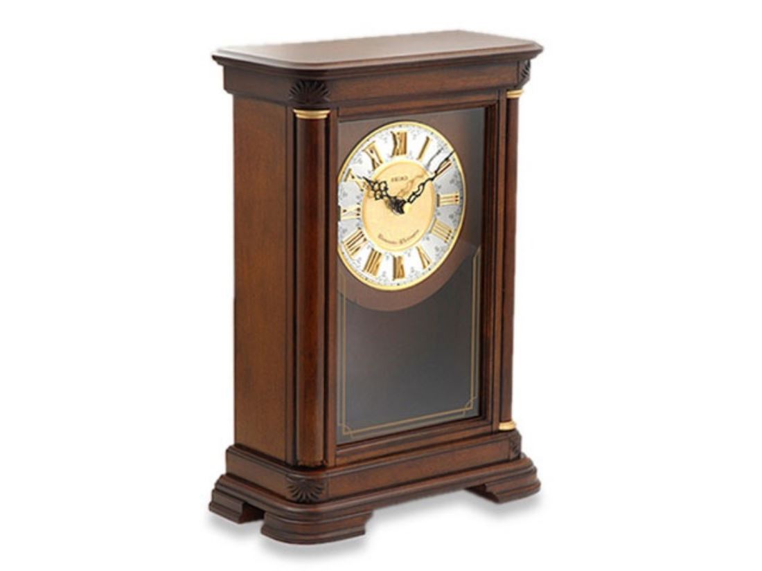 Seiko Chiming Pendulum Wooden Mantel Clock eBay