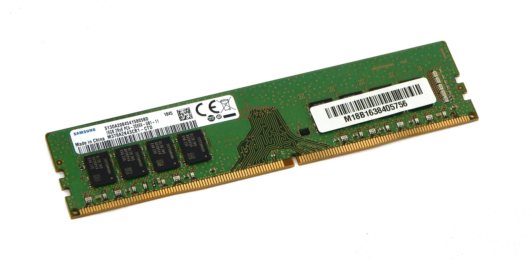 Samsung PC4-2666V-UB1-11 16GB DDR4 Desktop Memory RAM M378A2K43CB1-CTD ...