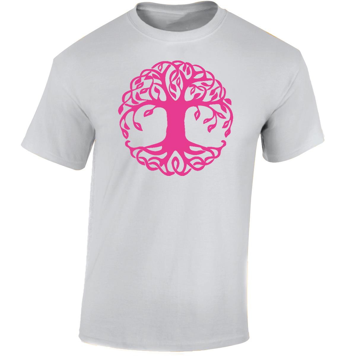 Yggdrasil Tree T-Shirt Tree of Life Celtic Tribal Tattoo Oak Mens Unisex Tops - Picture 49 of 50
