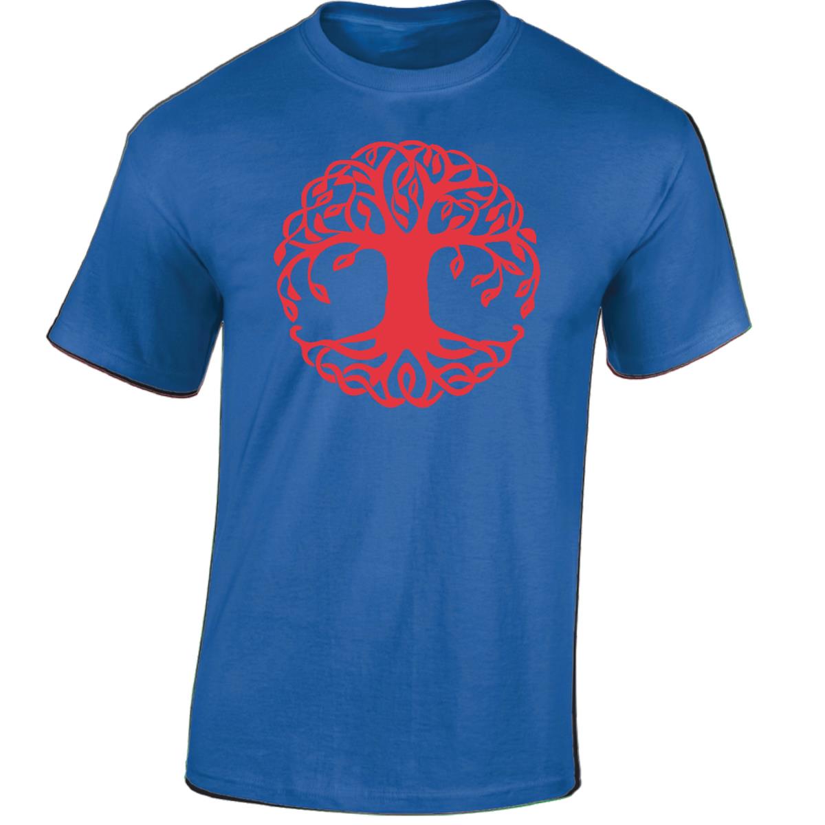 Yggdrasil Tree T-Shirt Tree of Life Celtic Tribal Tattoo Oak Mens Unisex Tops - Picture 41 of 50