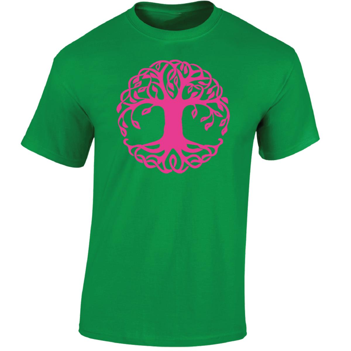 Yggdrasil Tree T-Shirt Tree of Life Celtic Tribal Tattoo Oak Mens Unisex Tops - Picture 18 of 50