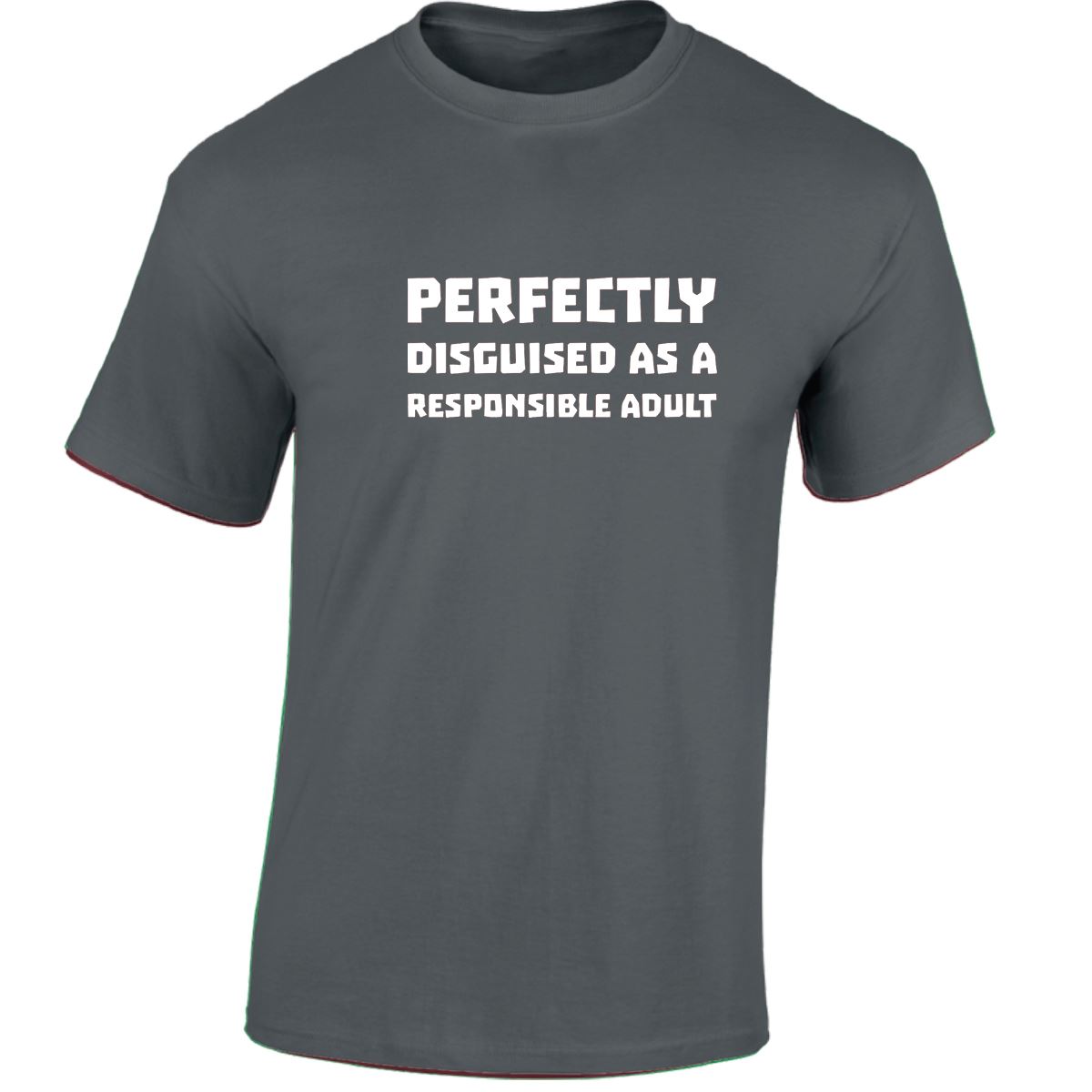 Perfectly Disguised As A Responsible Adult Funny Mens Womens T shirt Slogan Tee - Picture 10 of 48