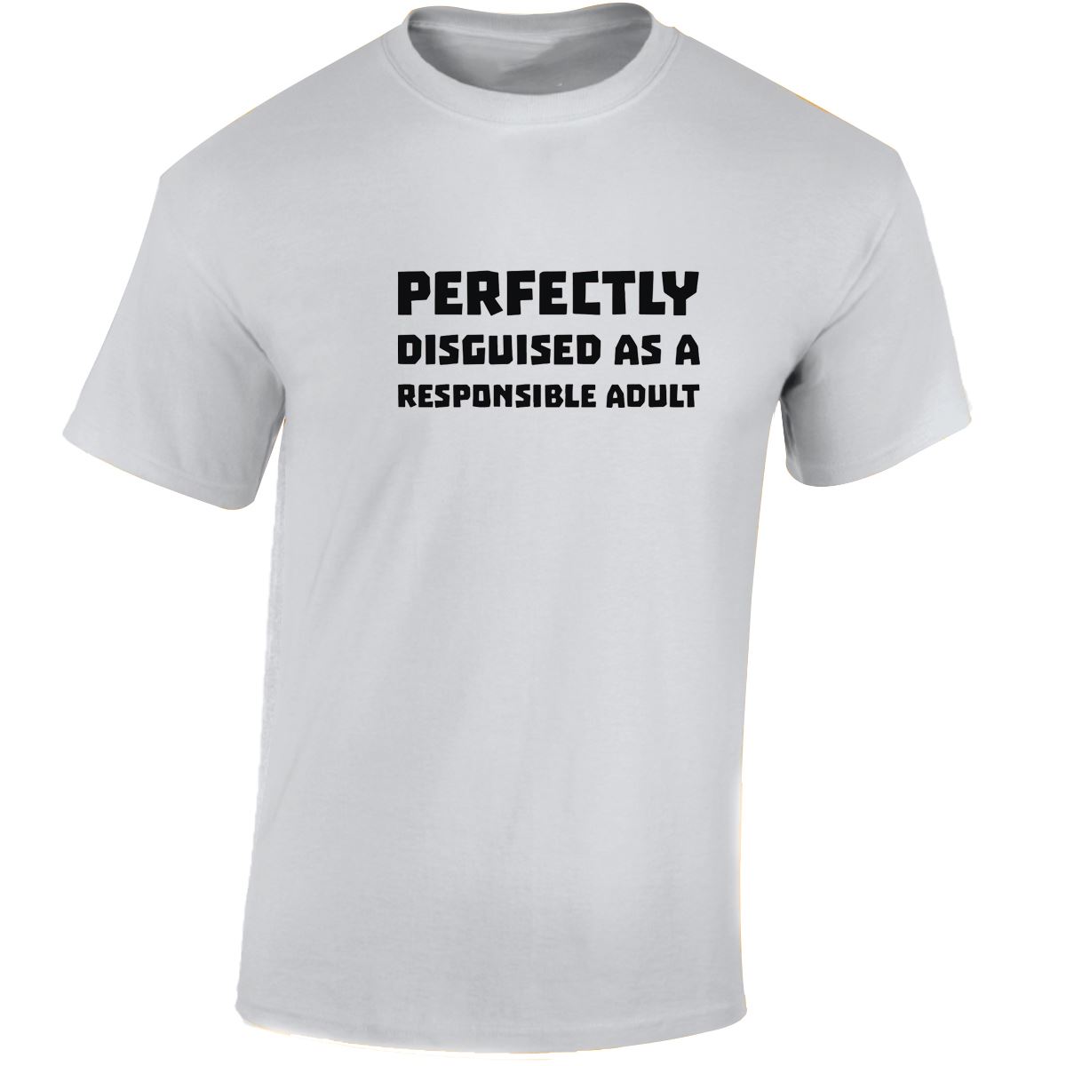 Perfectly Disguised As A Responsible Adult Funny Mens Womens T shirt Slogan Tee - Picture 45 of 48