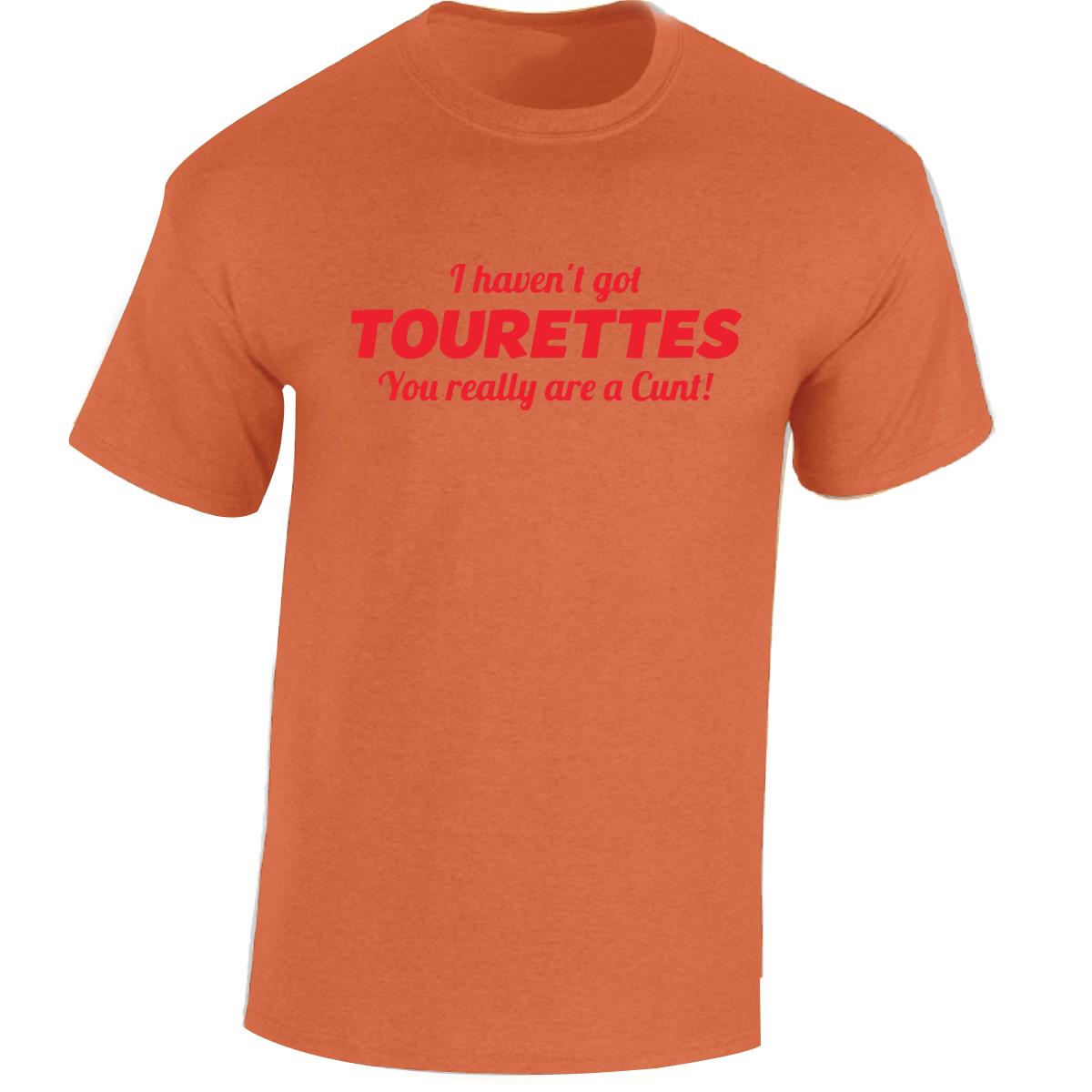 Tourettes C**t Funny Adult Humour Slogan Joke Men Women Unisex Gift Cool Tshirt - Picture 33 of 48