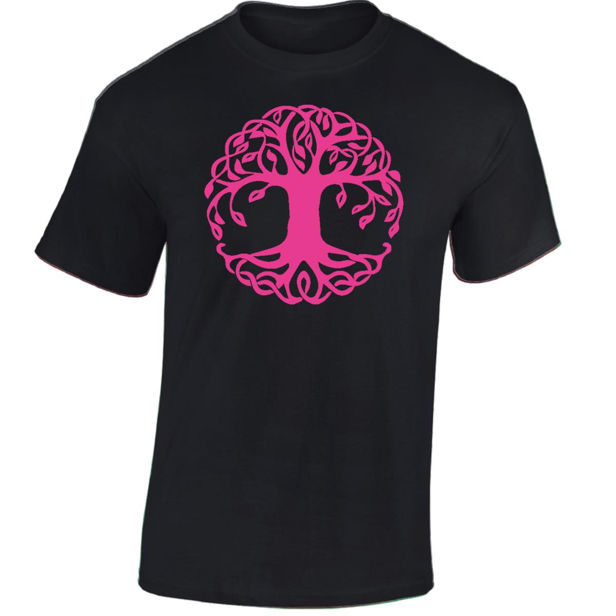 Yggdrasil Tree T-Shirt Tree of Life Celtic Tribal Tattoo Oak Mens Unisex Tops - Picture 6 of 50