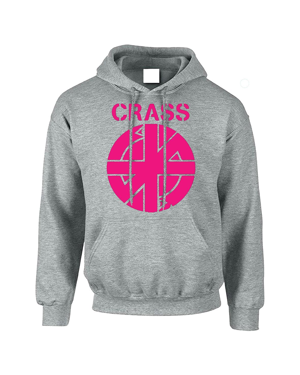 Crass Logo Symbol Anarchy Pullover Punk Rock Anarchist Mens Wear Top Hoodie - Picture 27 of 28