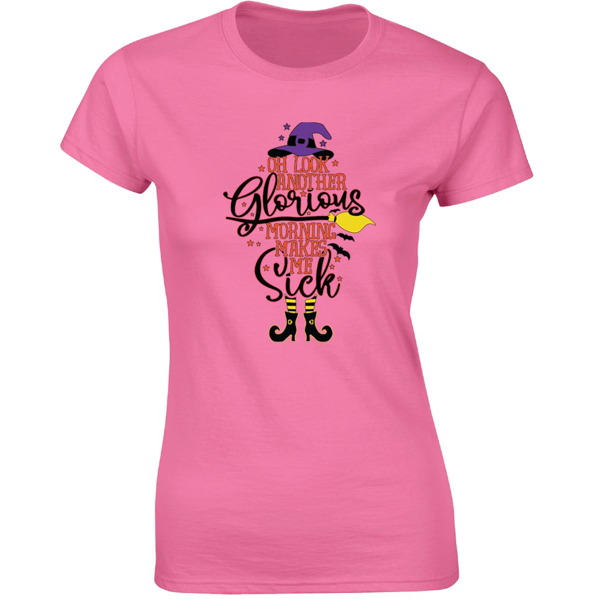 Oh Look Another Glorious Morning Ladies Tshirt Hocus Pocus Halloween Casual Wear - Picture 2 of 5