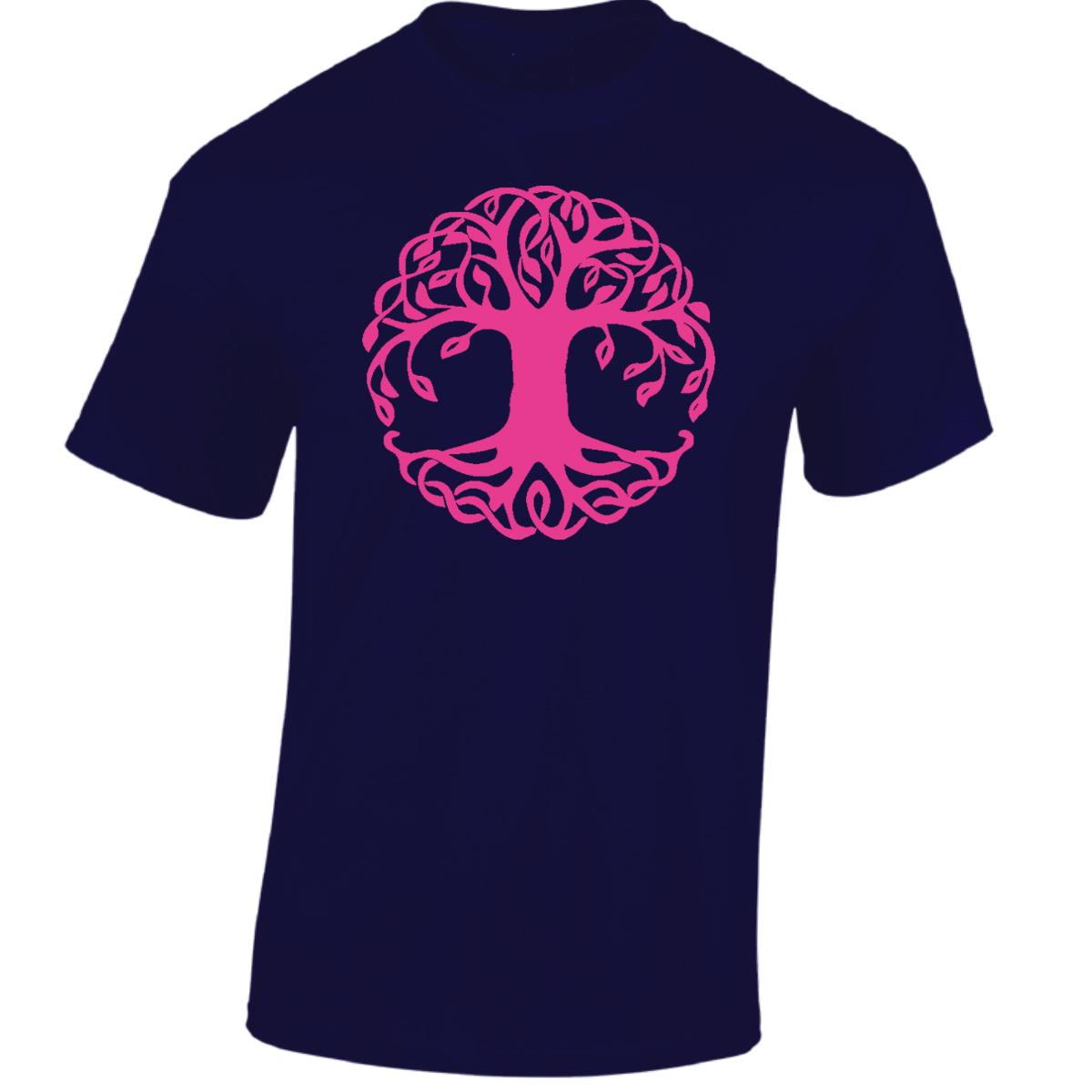 Yggdrasil Tree T-Shirt Tree of Life Celtic Tribal Tattoo Oak Mens Unisex Tops - Picture 29 of 50
