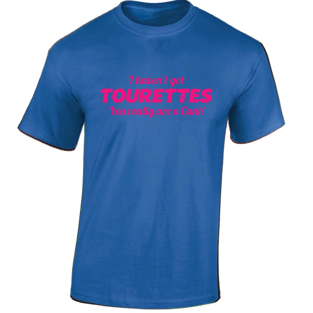 Tourettes C**t Funny Adult Humour Slogan Joke Men Women Unisex Gift Cool Tshirt - Picture 38 of 48