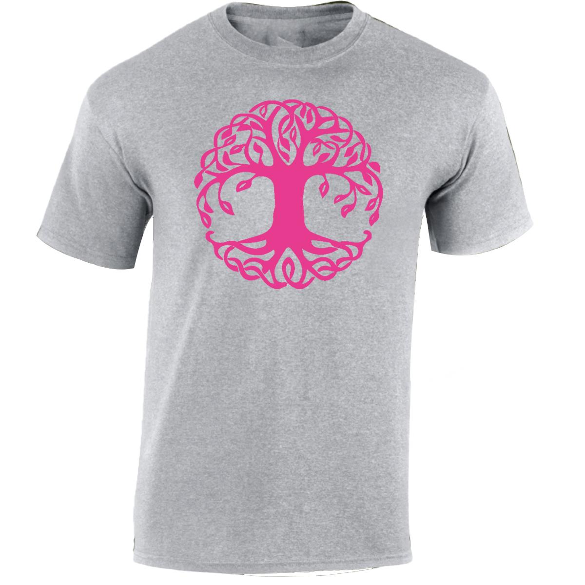 Yggdrasil Tree T-Shirt Tree of Life Celtic Tribal Tattoo Oak Mens Unisex Tops - Picture 45 of 50