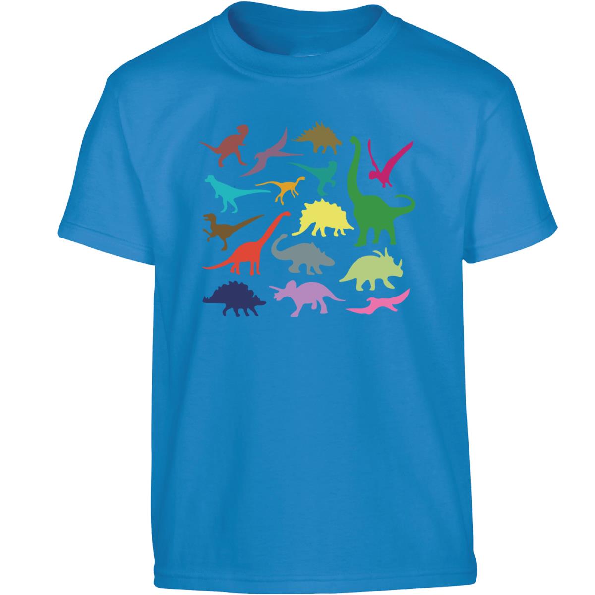 Just Dinosaurs Top Funny Animal Joke Natural History Velociraptor Kids T Shirt - Picture 11 of 13