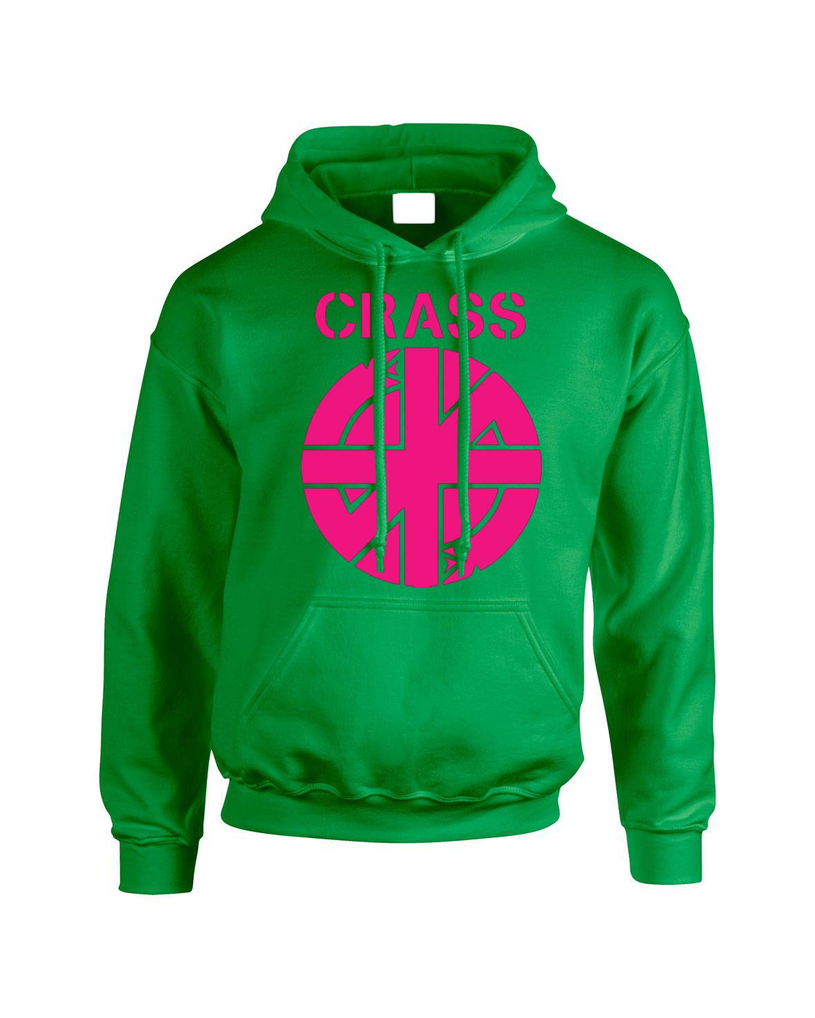 Crass Logo Symbol Anarchy Pullover Punk Rock Anarchist Mens Wear Top Hoodie - Picture 12 of 28