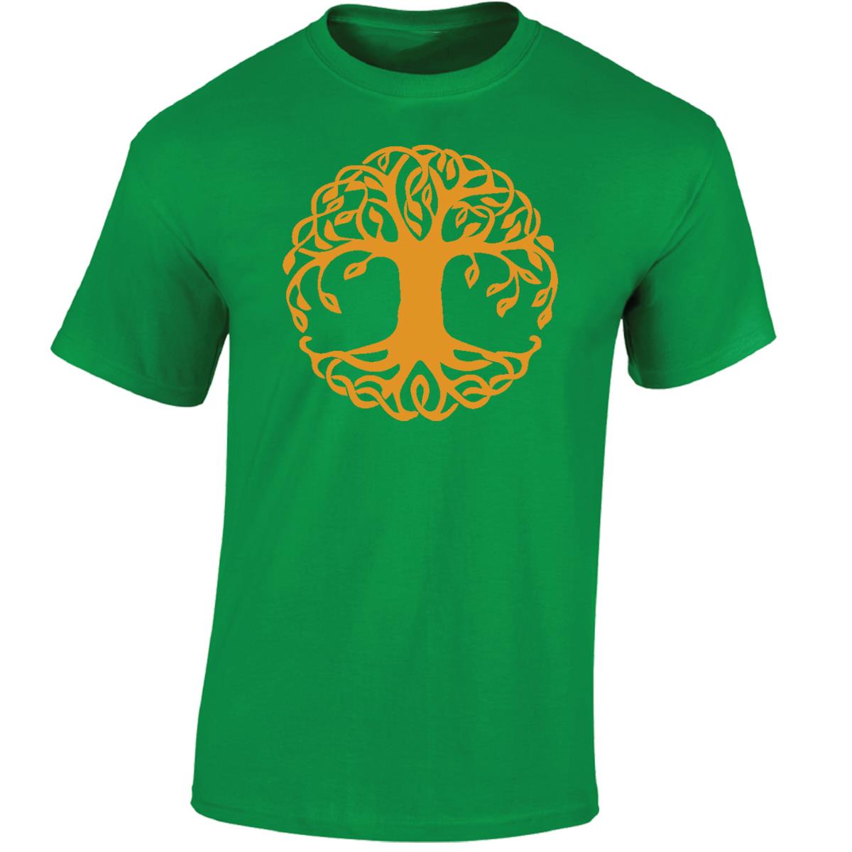 Yggdrasil Tree T-Shirt Tree of Life Celtic Tribal Tattoo Oak Mens Unisex Tops - Picture 17 of 50