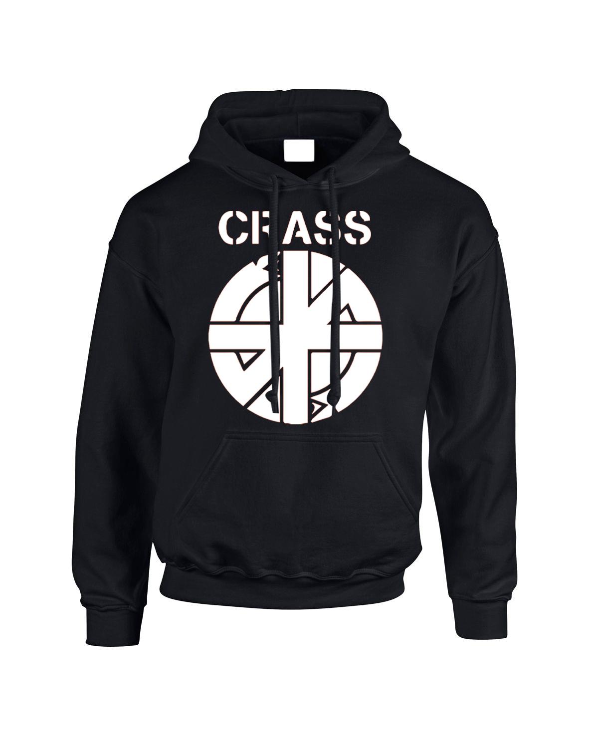 Crass Logo Symbol Anarchy Pullover Punk Rock Anarchist Mens Wear Top Hoodie - Picture 9 of 28