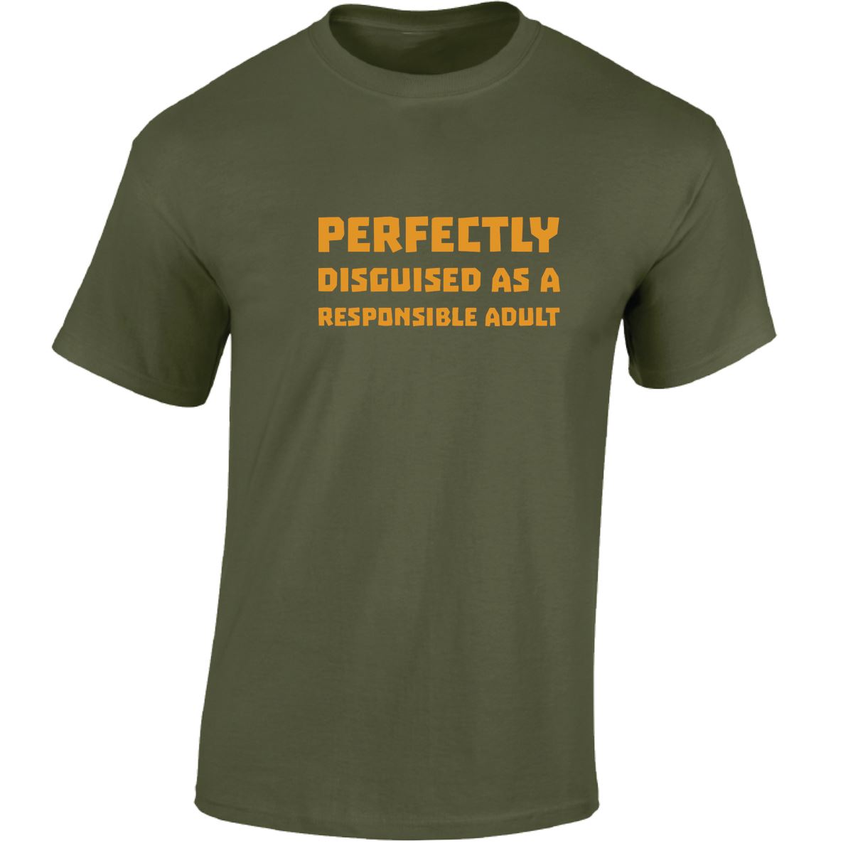 Perfectly Disguised As A Responsible Adult Funny Mens Womens T shirt Slogan Tee - Picture 23 of 48