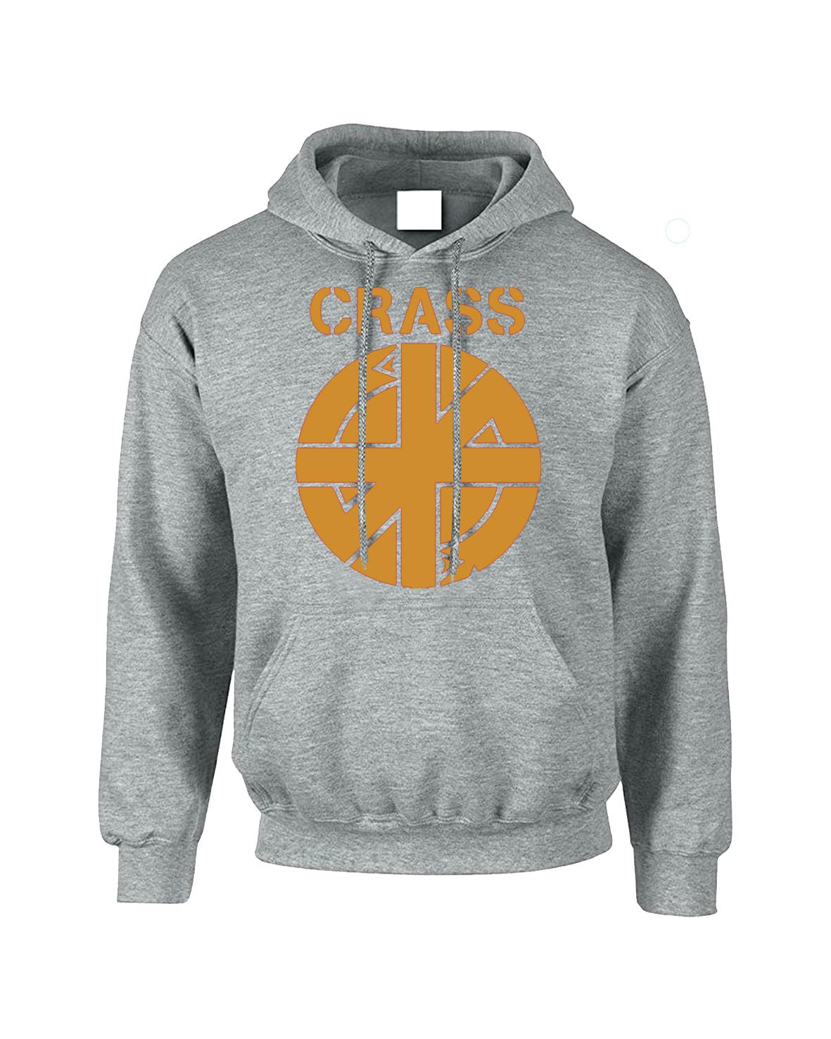 Crass Logo Symbol Anarchy Pullover Punk Rock Anarchist Mens Wear Top Hoodie - Picture 26 of 28
